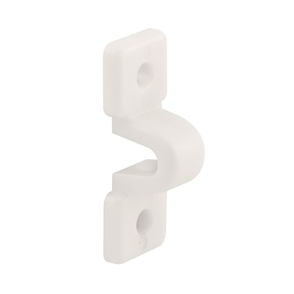 Prime-Line Loop Clip, Fits Wire Shelves, Plastic Construction, White ...