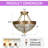 Mid-century Modern 4 - Light Pendant Light Dimmable Semi Flush Mount Chandelier