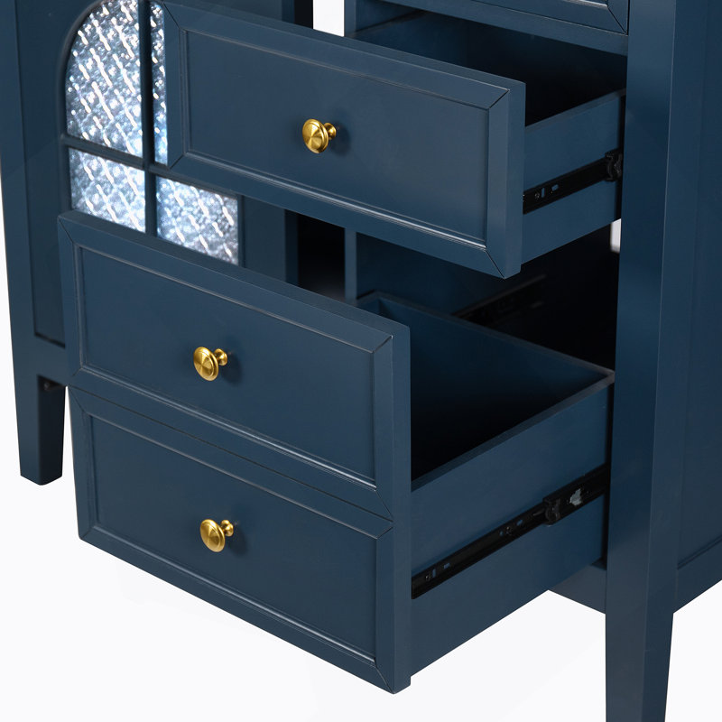 Bathroom Cabinet, Only Cabinet, Blue