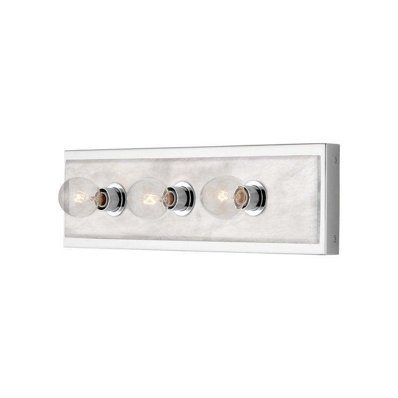 Berdine 3 - Light Bath Bar, Natural/Polished Nickel