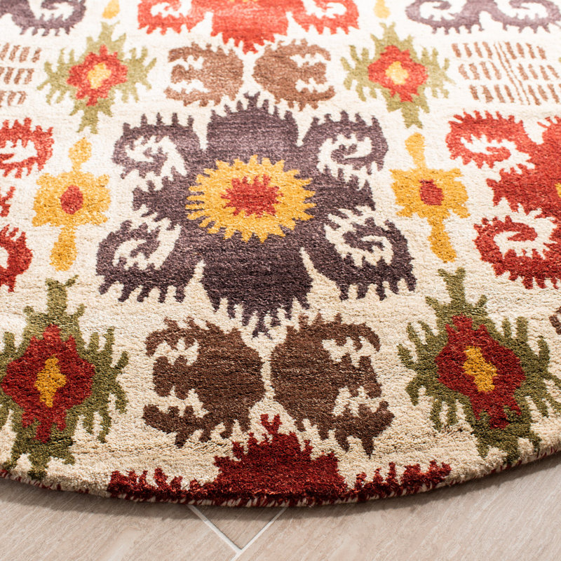Tapis en laine touffeté à la main Soho, Rond 6 pi
