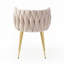 Chaise rembourrée en velours-118095821