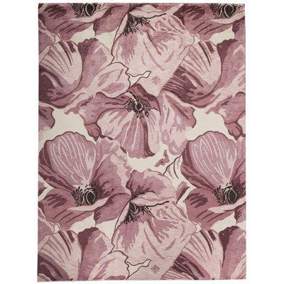 Hand-Knotted Wool ROSE Area Rug