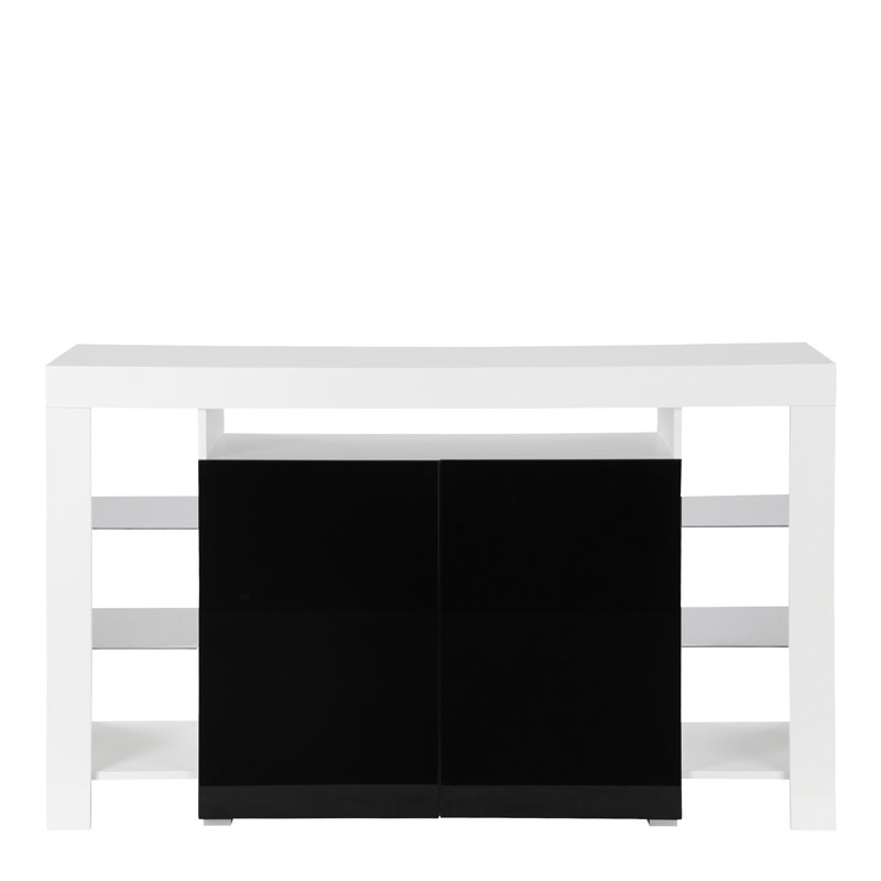 Riddick 150.5cm Sideboard, Black, Without Led Lighting