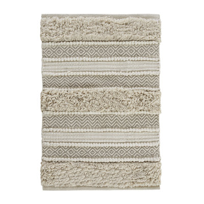 Woven Texture StriBath Rug