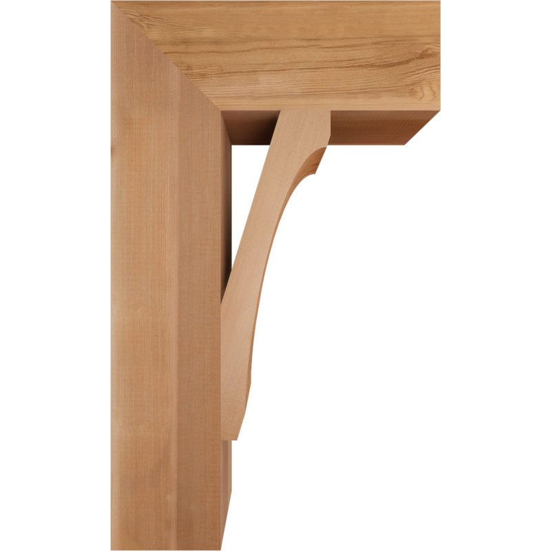 Support en bois rustique Legacy Block, Cèdre rouge, Lisse, H 30 po x l 5,5 po x P 18 po