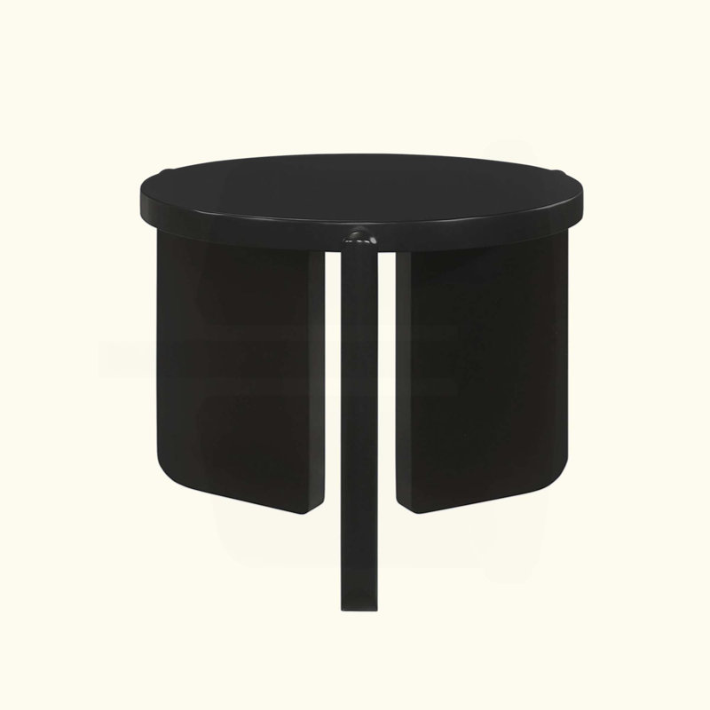Table de bout ronde en bois