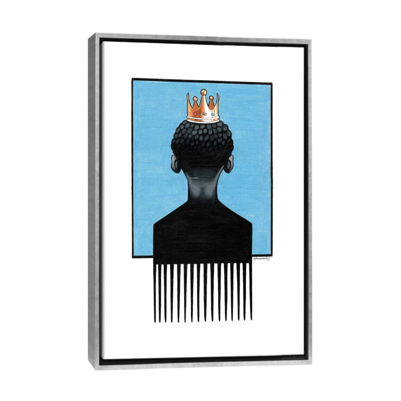 « Little Prince Afropick » par Manasseh Johnson-impression, Pas de tapis, H 48 po x l 32 po x P 1,5 po