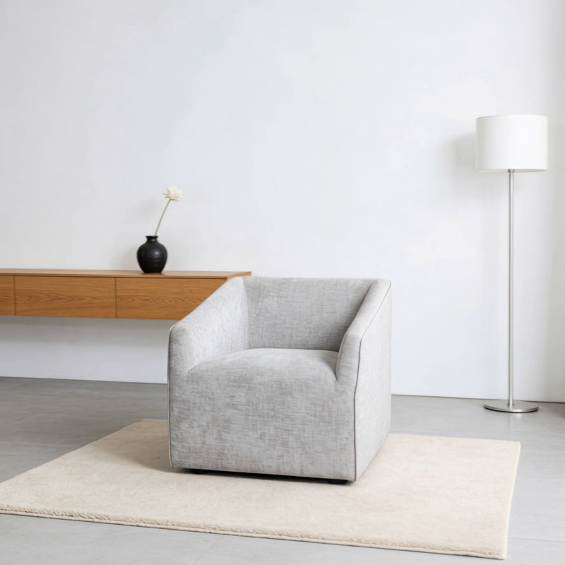 Fauteuil demi-tonneau rembourré Nice