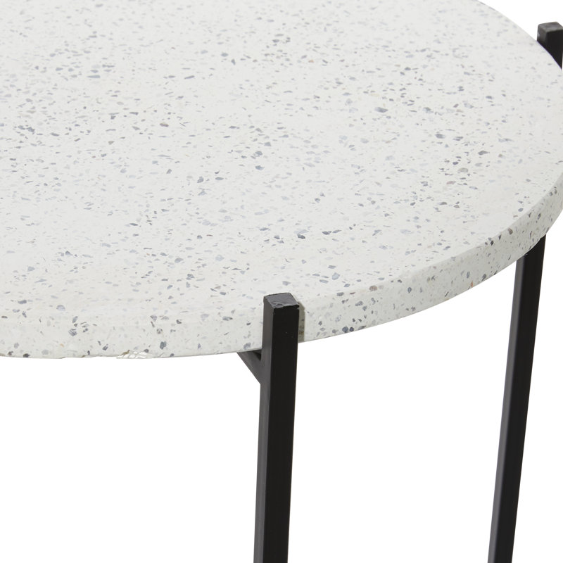 Table d'appoint Breyannah Terrazzo Stone