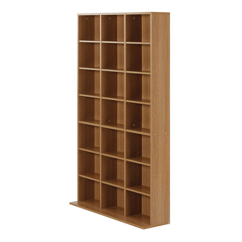 151cm H Media Shelves, Oak