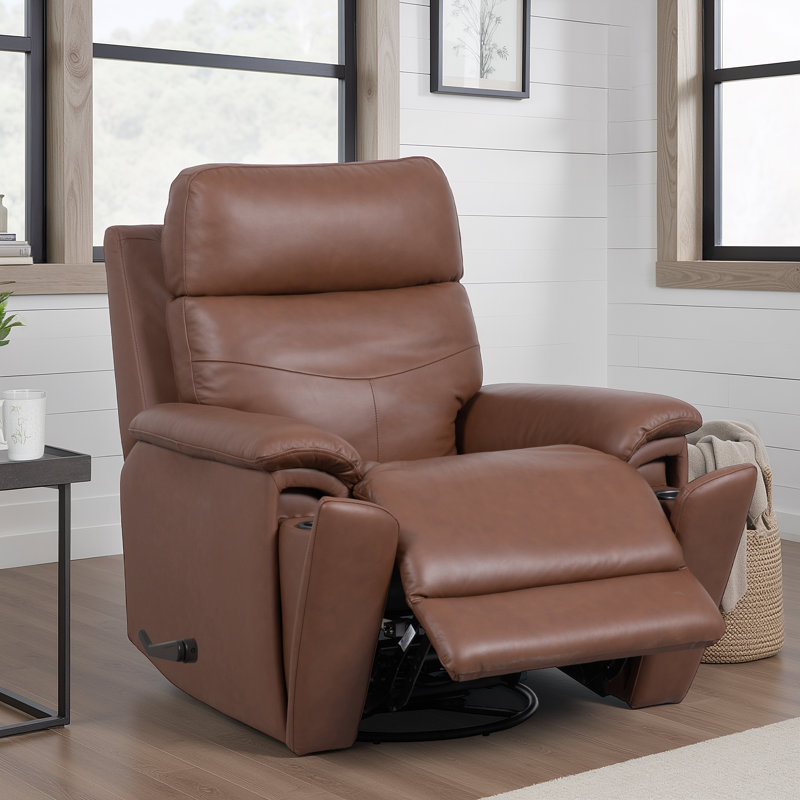 Fauteuil inclinable et pivotant Rex avec appui-tête et soutien lombaire, Handle-Activated
