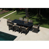 Horizon Outdoor 14 - Piece Dining Set with Cushions