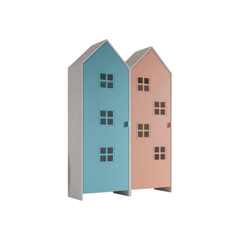 Casami Bruges 2 Door Wardrobe, Blue/Pink