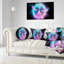 Fractal Vortices of Energy - Floral Printed Throw Pillow-30735238