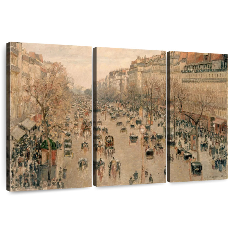 Sireci Boulevard Montmartre In Paris, 32" H x 50" W