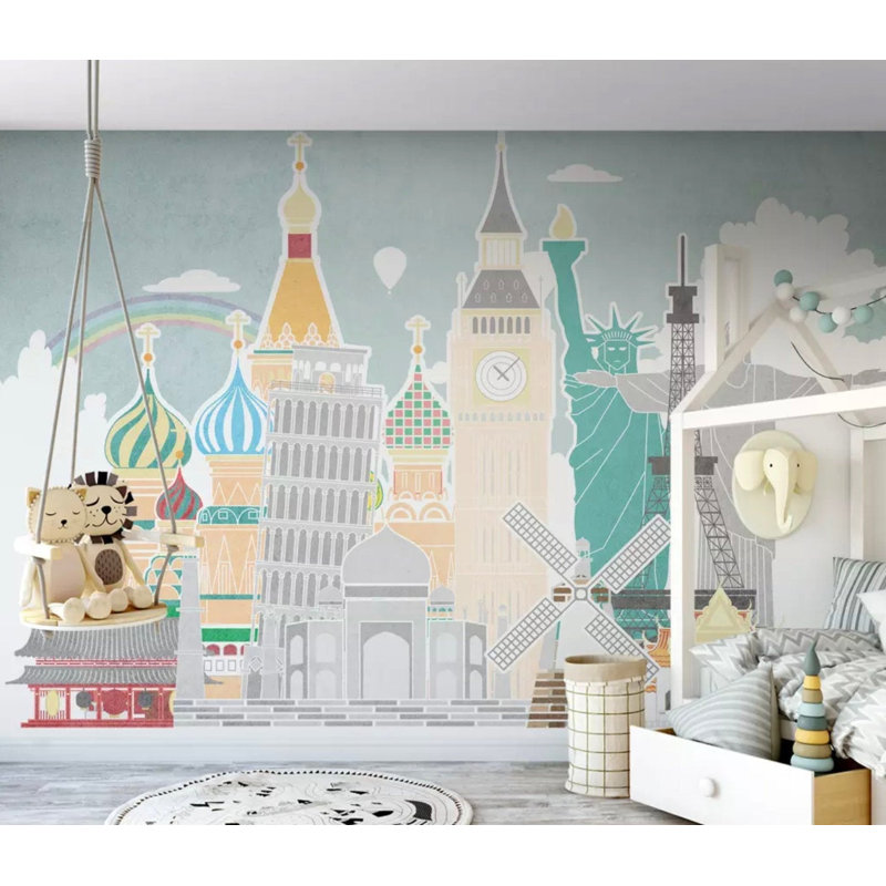 Papier peint amovible Kids, L 48,96 po x l 75 po