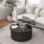 Table basse à plateau relevable avec rangement, tables basses rondes cannelées-131676468