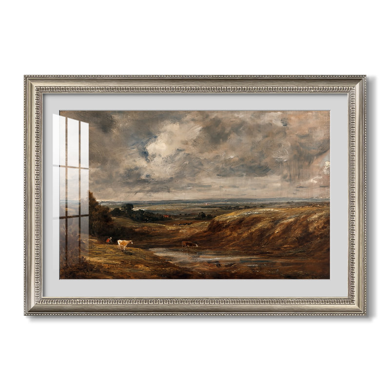 Hampstead Heath, 1825 - John Constable - Estampe encadrée sur mesure, Dimensions intérieures 24 po x 34 po