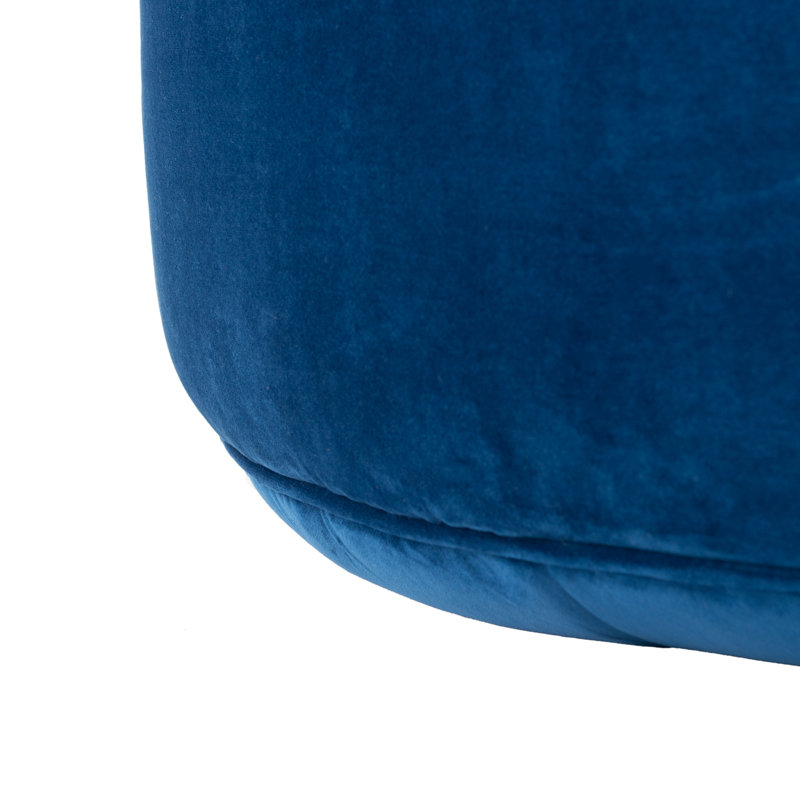 Velvet Pouf, Navy Velvet