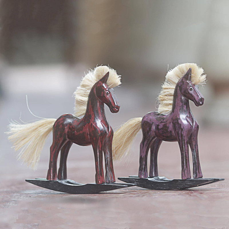 Handmade Decorative Object, Red/Purple