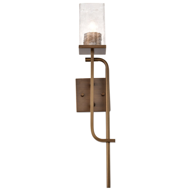Dott Dimmable Bath Sconce, Natural Brass