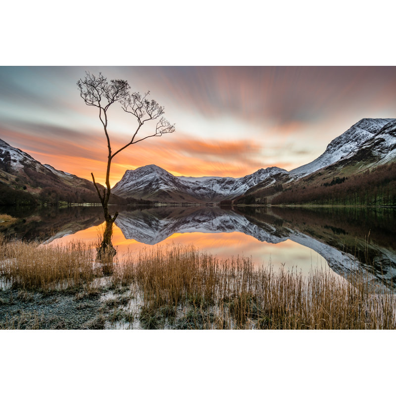 Dramatic Orange Sunrise - Wrapped Canvas Print, 30cm H x 46cm W x 3.8cm D