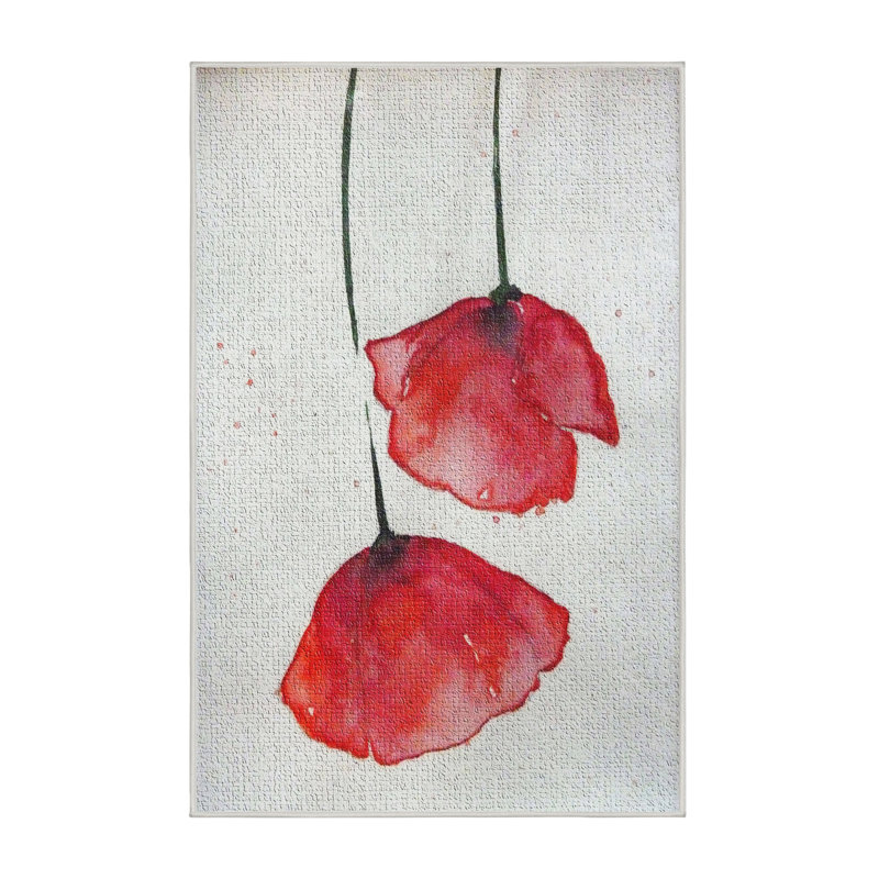 Tapis rouge coquelicot, Rectangle 2 pi x 3 pi