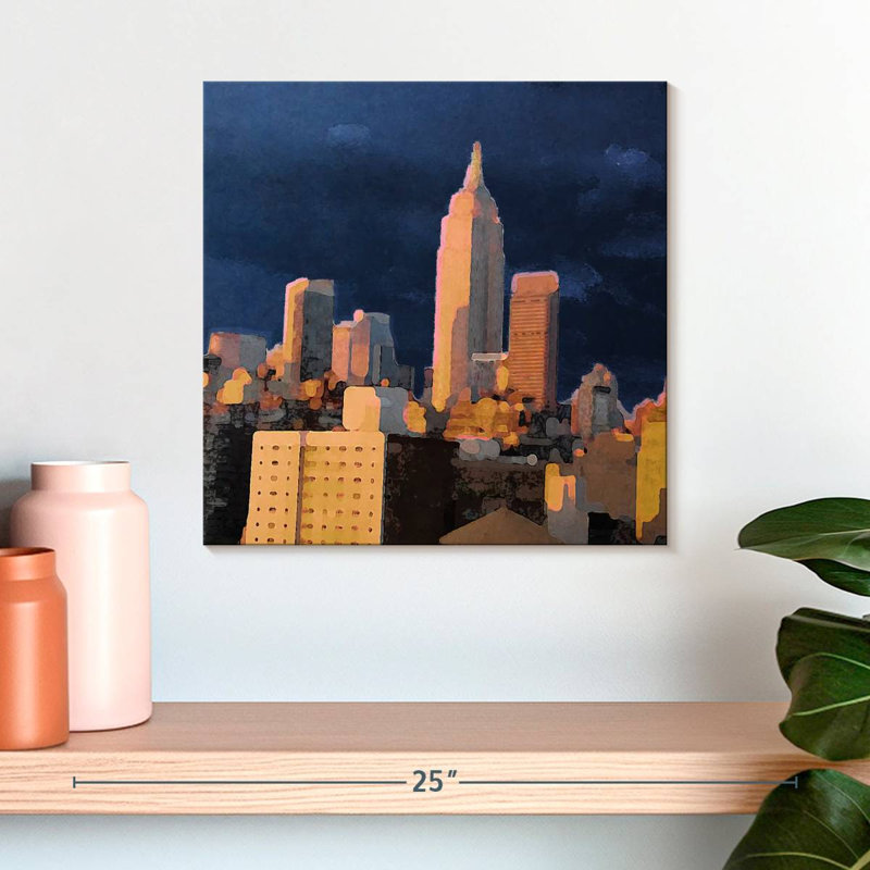 Lilie The City I, 16" H x 16" W
