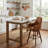Swivel Bar Stool with Back and Wood Legs, Upholstered Faux Leather Counter Stool for Kitchen Island, Dining & Home Bar, Comfortable Modern Stool-1581452531-1579452277