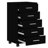 vidaXL Drawer Cabinet Engineered wood, Aluminum Medium-693956745