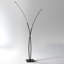 Lampe sur pied moderne à DEL de 80 po en métal, éclairage 3 couleurs, intensité variable en continu, base en marbre