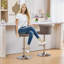 Ensemble de 2 tabourets de bar en velours-574597560