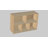 5-Section Closed Back Bookcases, Modern Open Storage Shelf Display Cabinet-1036686124