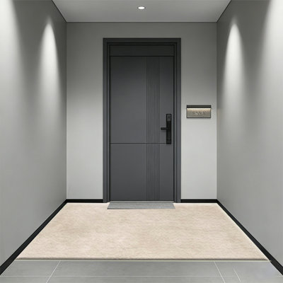 Washable Carpet -Anti Stain Carpet for Living Room, Non Slip Back Printed Carpet for Bedroom, Foldable Machine Washable Carpet (Beige)