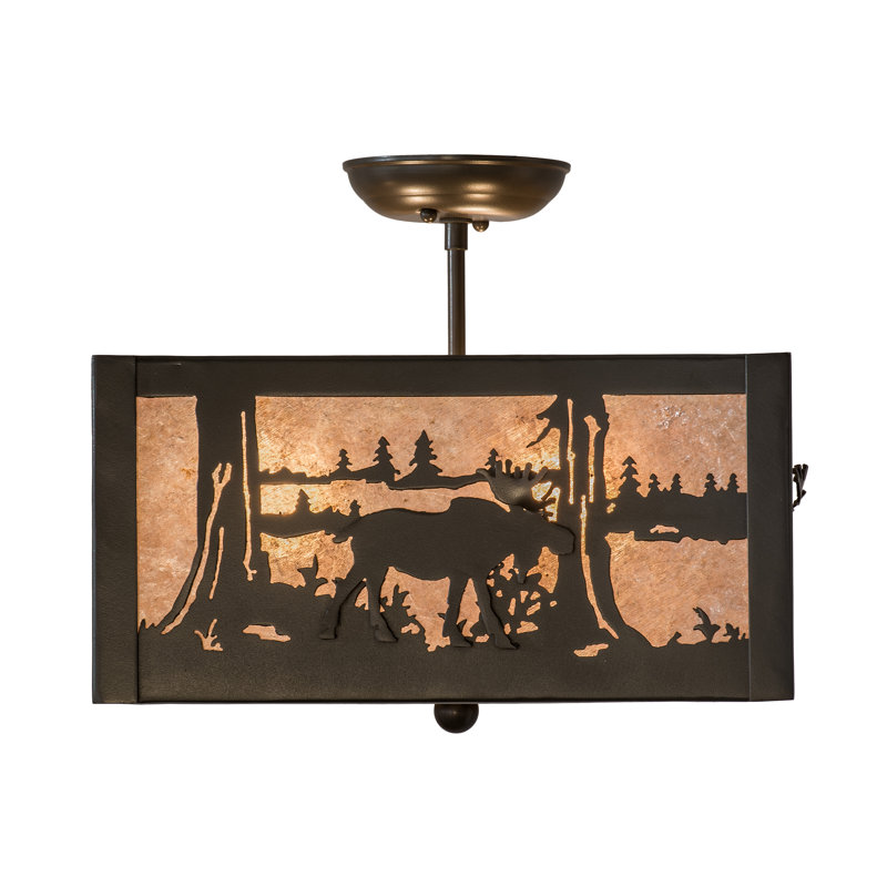 3 - Light Semi Flush Mount