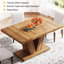 Table de salle à manger de ferme avec piédestal robuste pour les petits espaces