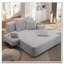 Chaise longue en velours côtelé avec 3 coussins-116935788