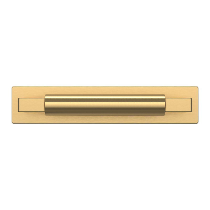 Satin Brass Contemporary Back Plate for Cabinets
