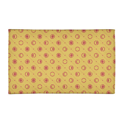 Tapis de zone jaune/rouge moon phases