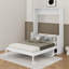 Grand lit escamotable avec bureau, DEL et USB-1270658799