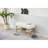 Upholstered Shoe Storage Bench With Cushioned Seat, End Of Bed Bench With Open Shelf And Metal Legs For Entryway-1590234157