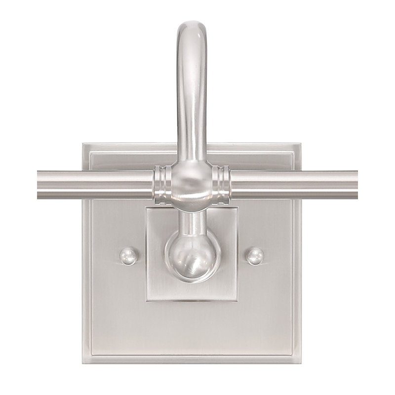 Breakwater Bay Ahmil - meuble-lavabo 2 Lt, Nickel brossé