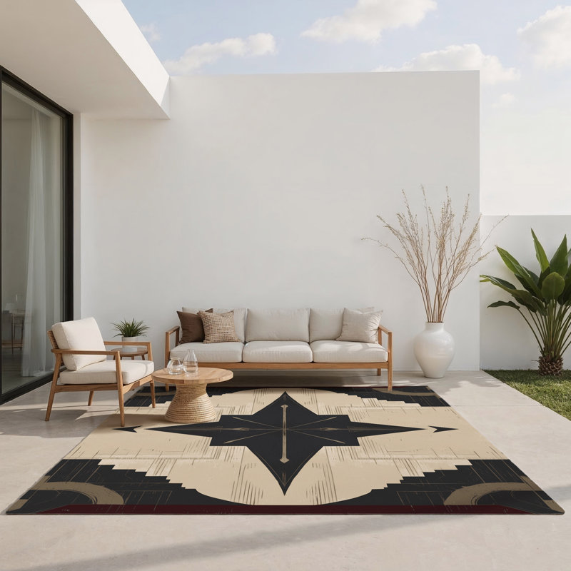 Regal Reverence Indoor And Outdoor Area Rug, Rectangle 3' x 5'
