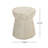 Outdoor Travertine Concrete Side Table