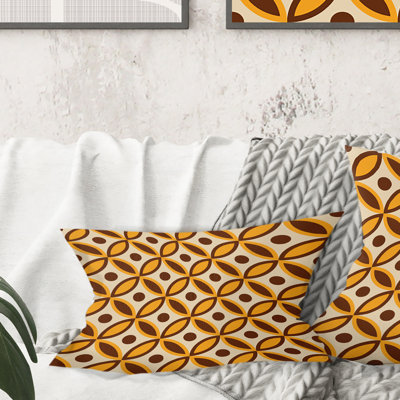 Coussin décoratif rétro Mid-Century
