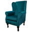 Pink Velvet Wingback Armchair