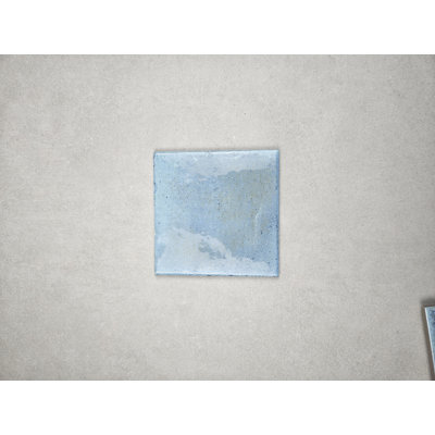 Carrelage poli bleu nuage 6X6