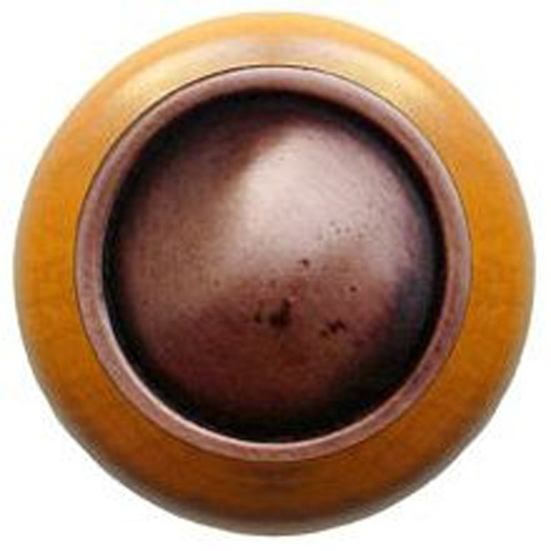 Classic Mushroom Knob, Antique Copper