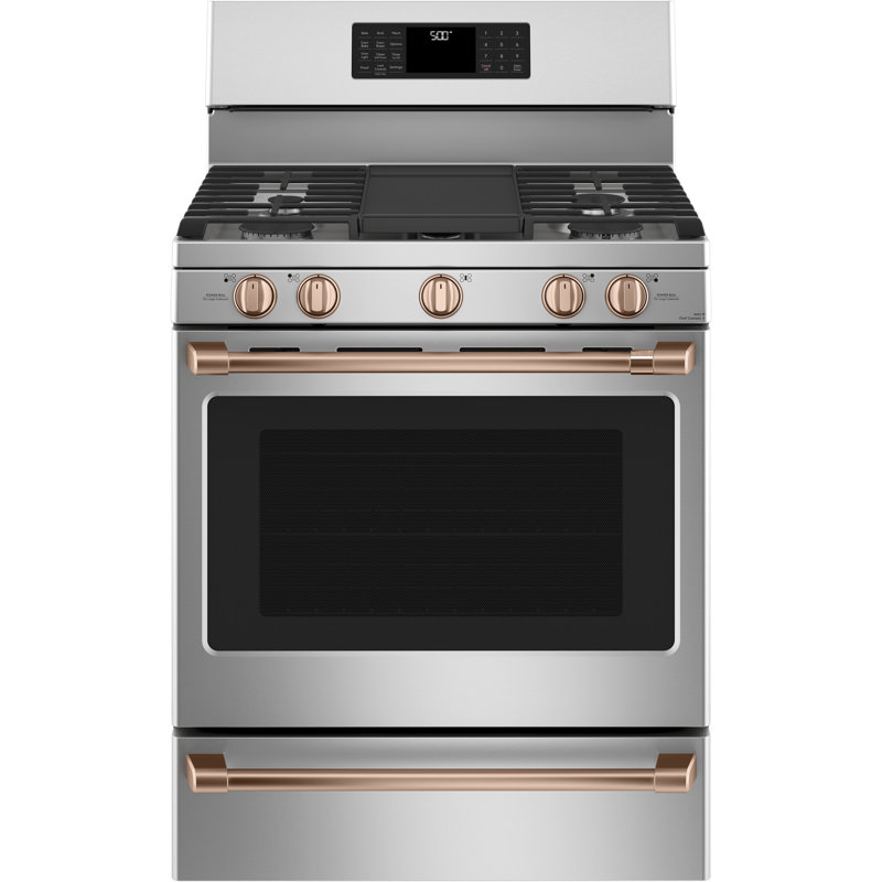 Freestanding Gas Range Handle Kit, Brushed Copper